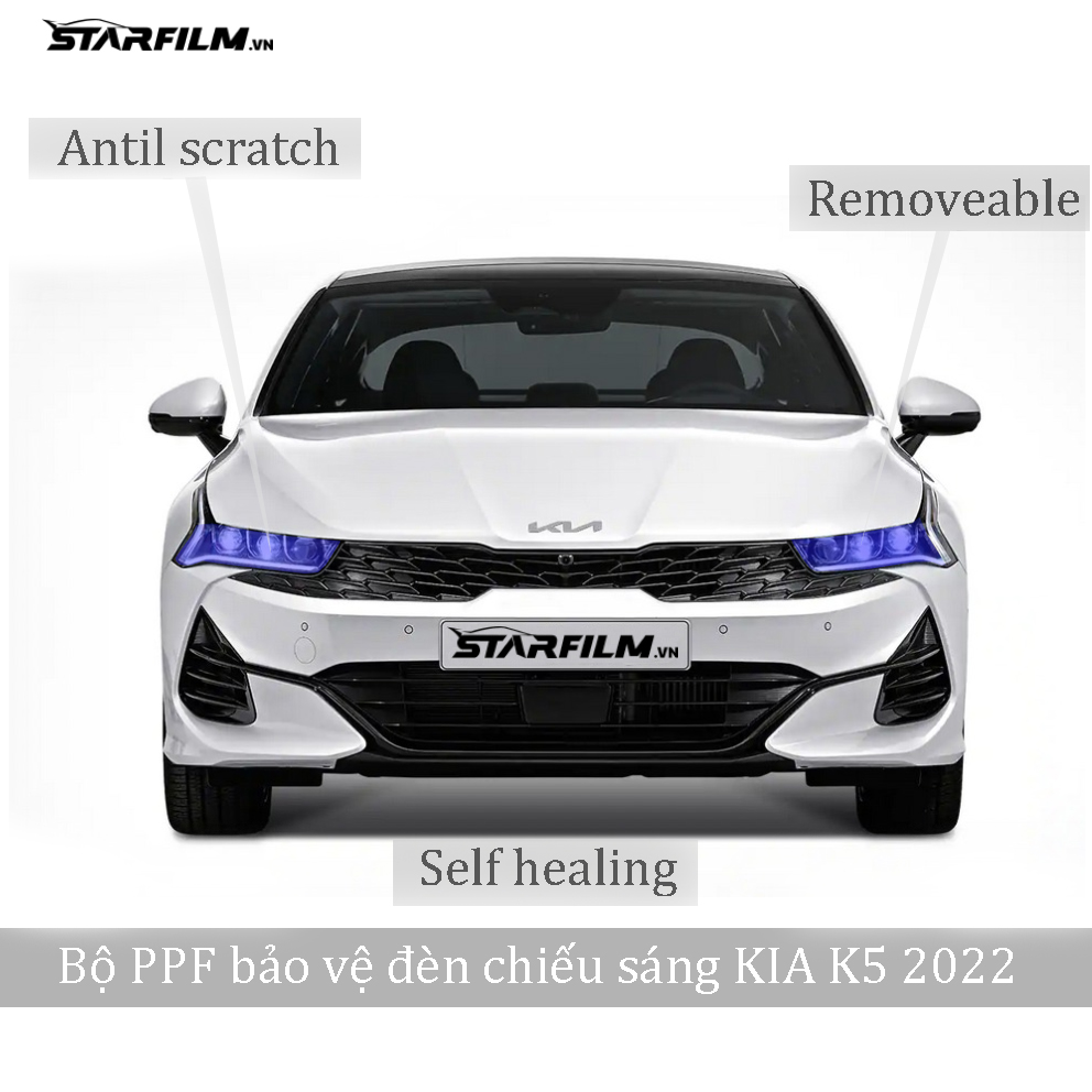 KIA K5 2022 PPF TPU self-healing head light STARFILM